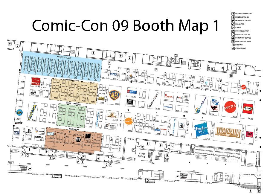 Floor Map for San Diego ComicCon Exhibitor Hall Released