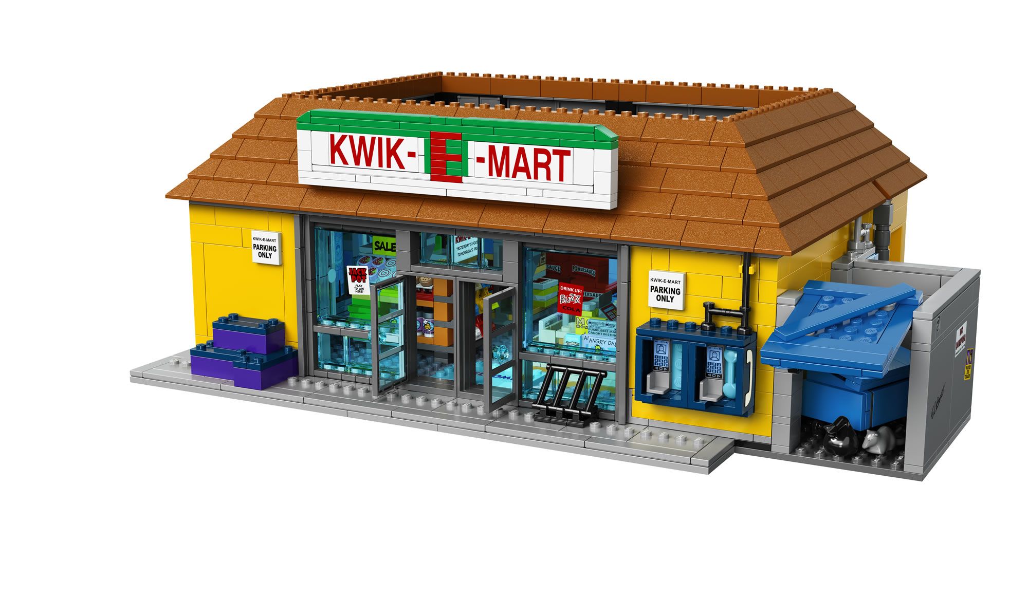 simpsons lego kwik e mart