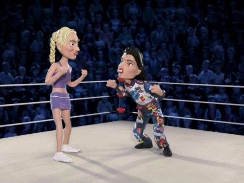 Celebrity Deathmatch Returns Yet Again To Mtv2 Madonna frozen official music video. celebrity deathmatch returns yet again