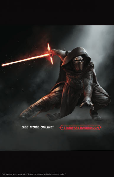 Kylo Ren in Star Wars Force Friday toy catalog.