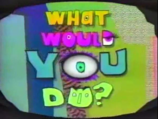 What Would You Do? game show logo.