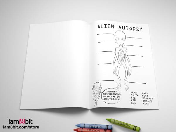 Download The X Files Art Show At Im8bit With An Official Coloring Book