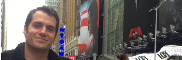 Superman Henry Cavill in Times Square