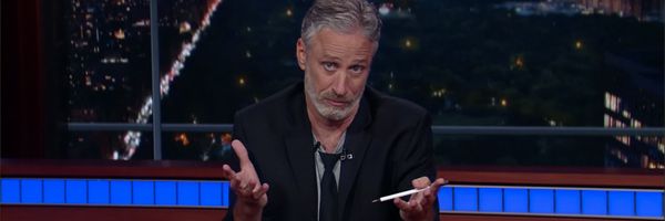 Jon Stewart Takes Over Stephen Colbert S Desk Talks Trump