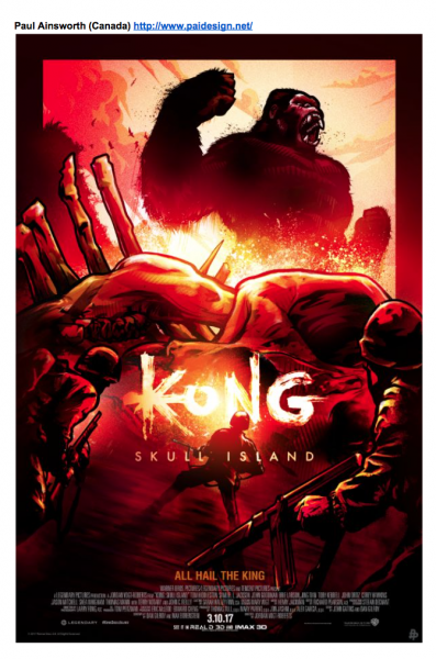 Kong Skull Island Poster Debut From Bottleneck Gallery Show