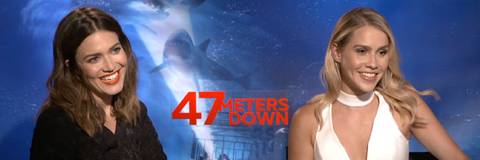 Mandy Moore 47 Meters Down Cast On Shark Cage Diving