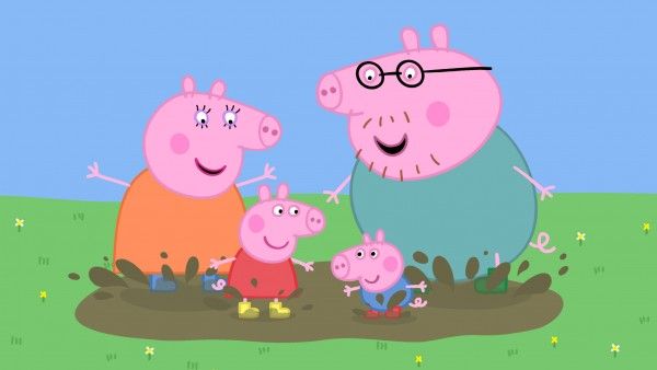Peppa Pig with Mummy Pig, Daddy Pig and George