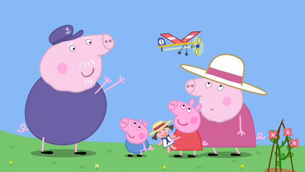 Peppa pig hot sale grandpa's plane