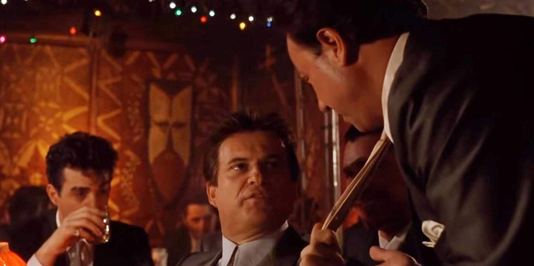 Tommy DeVito talking to someone at a bar in Goodfellas.