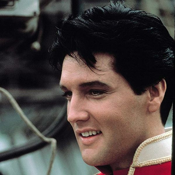 Elvis Presley during filming