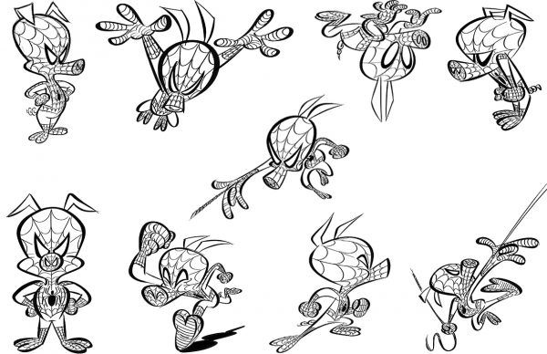 spider-man-spider-verse-spider-ham-sketches