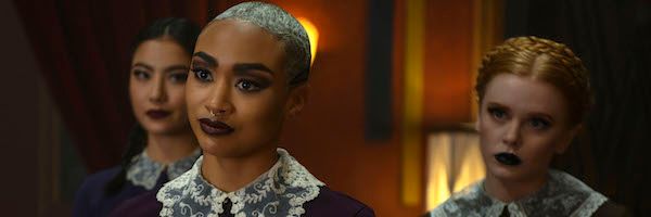 Tati Gabrielle of The Chilling Adventures of Sabrina Wore Two Different  Colors of Eyeshadow
