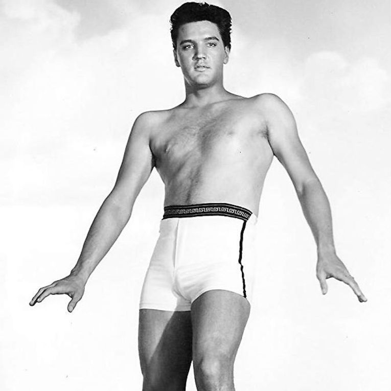 Elvis Presley During Filming Blue Hawaii