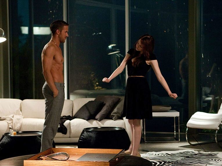 Emma Stone and Ryan Gosling in Crazy Stupid Love