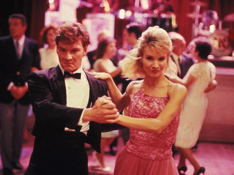 Cynthia Rhodes and Patrick Swayze in Dirty Dancing