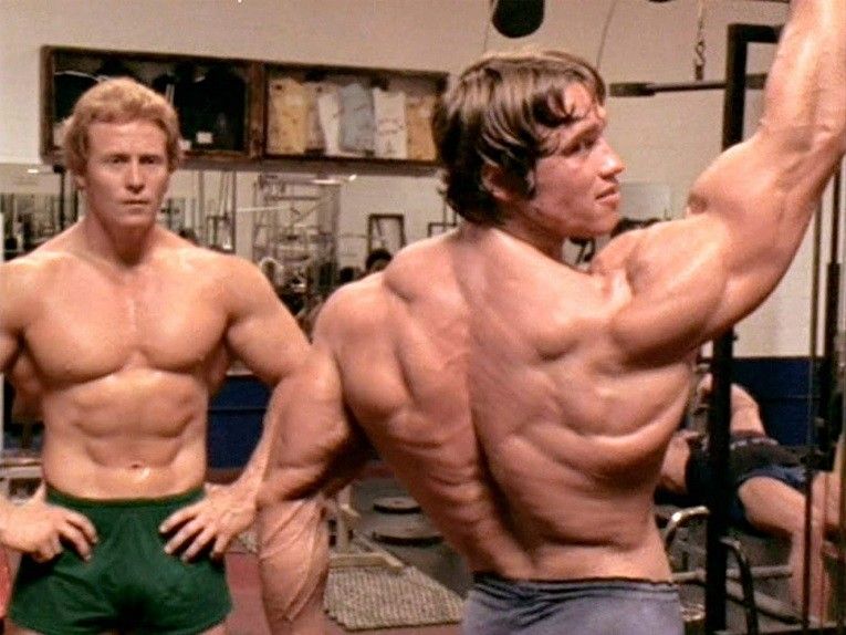 Arnold Schwarzenegger Working out Pumping Iron and Flexing Lots-O Muscle on  Make a GIF
