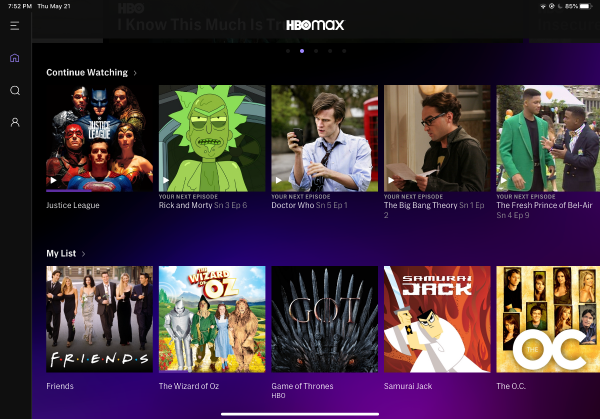hbo-max-homepage