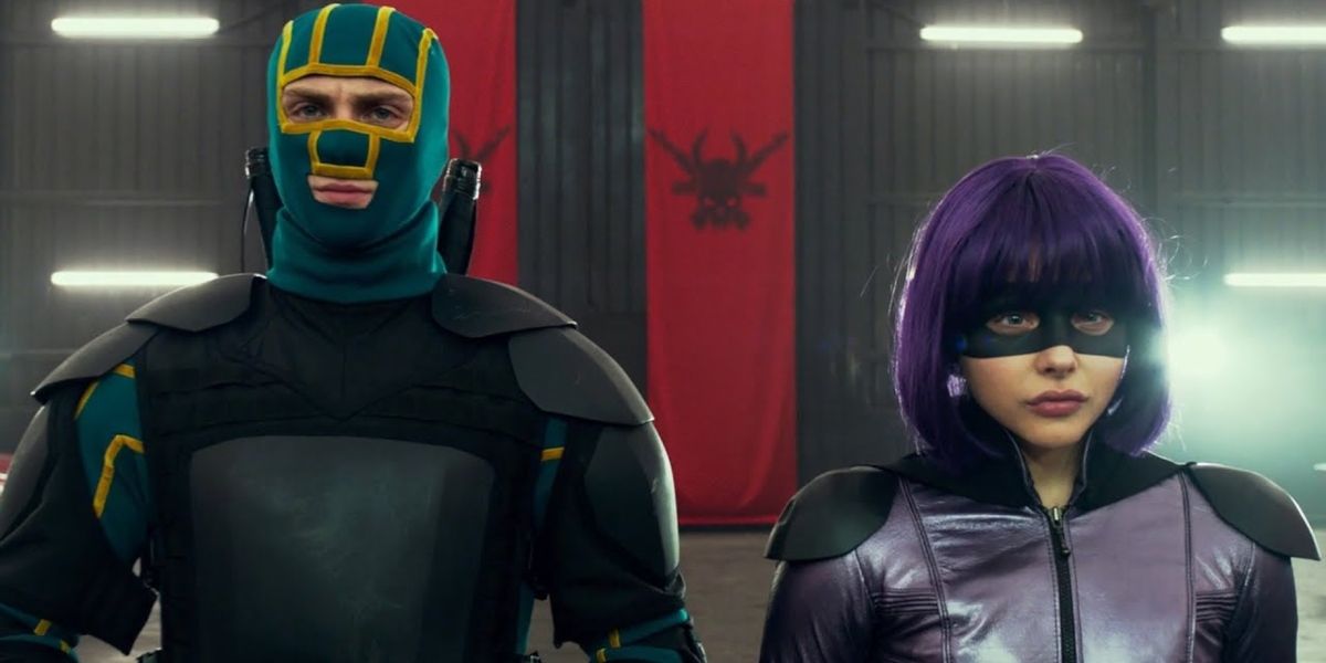 Aaron Taylor Johnson and Chloe Grace Moretz in Kick-Ass 2