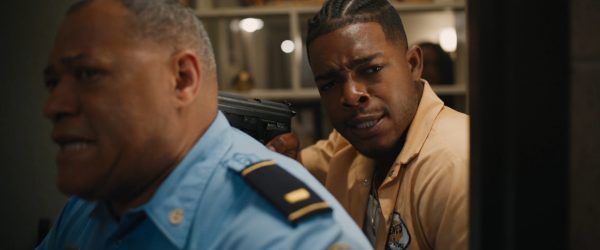 Laurence Fishburne and Stephan James in #FREERAYSHAWN