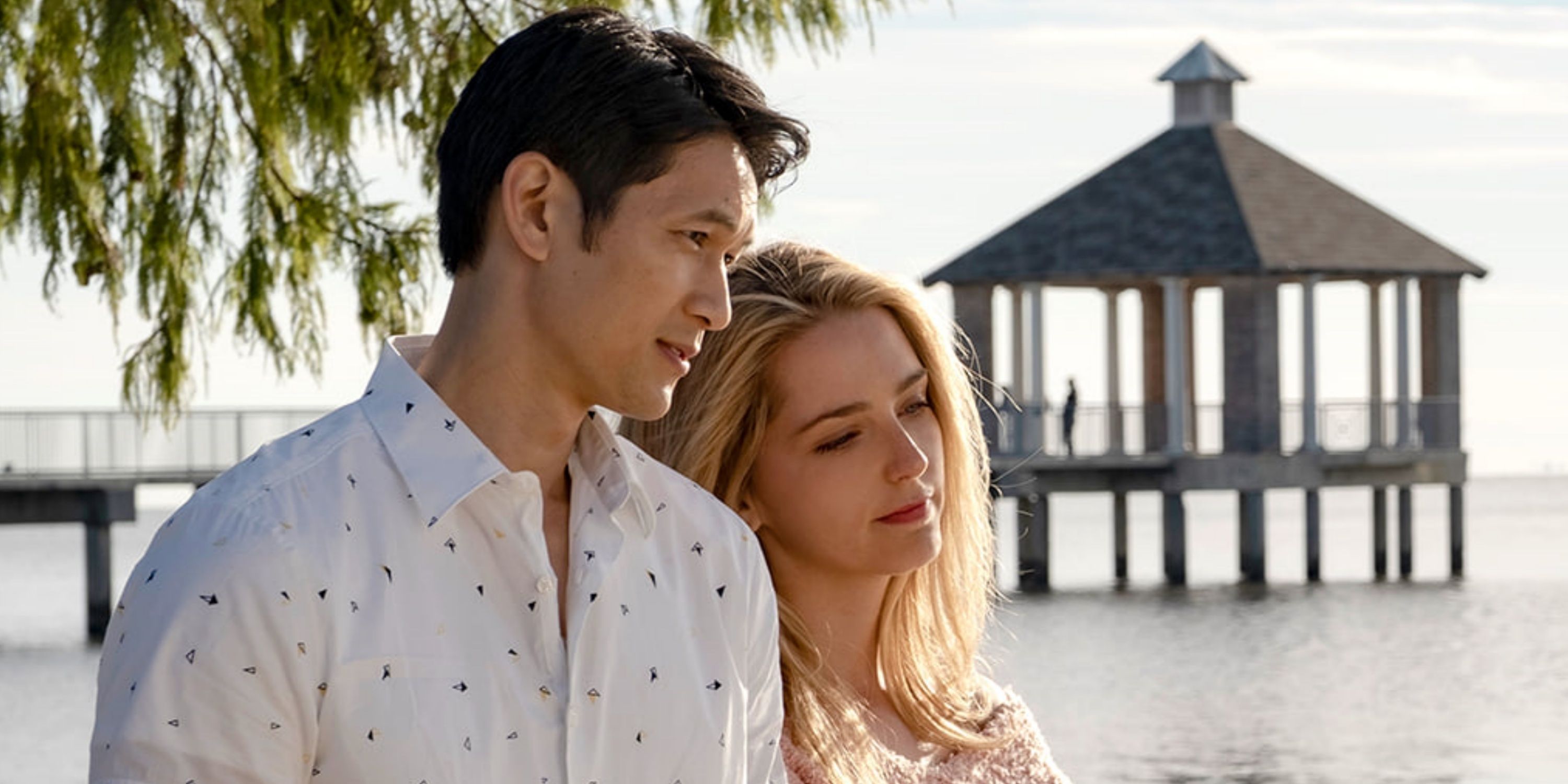 Harry Shum Jr. and Jessica Rothe in All My Life