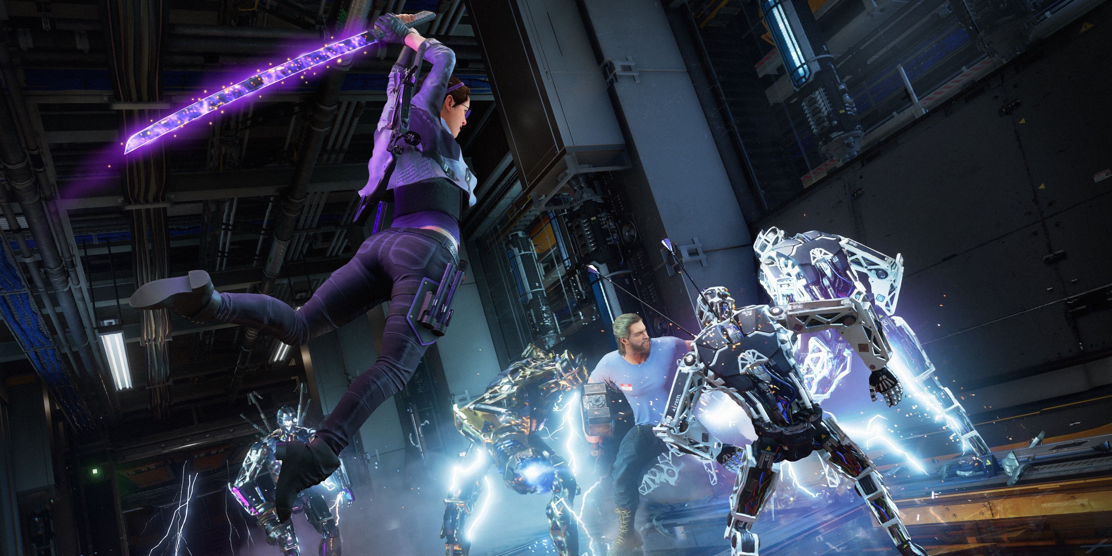Kate Bishop in action in Marvel's Avengers video game