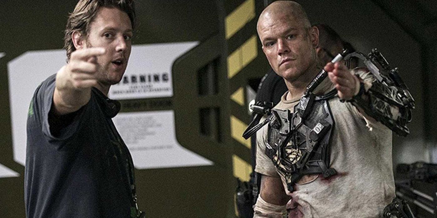 Neill Blomkamp directing Matt Damon in Elysium