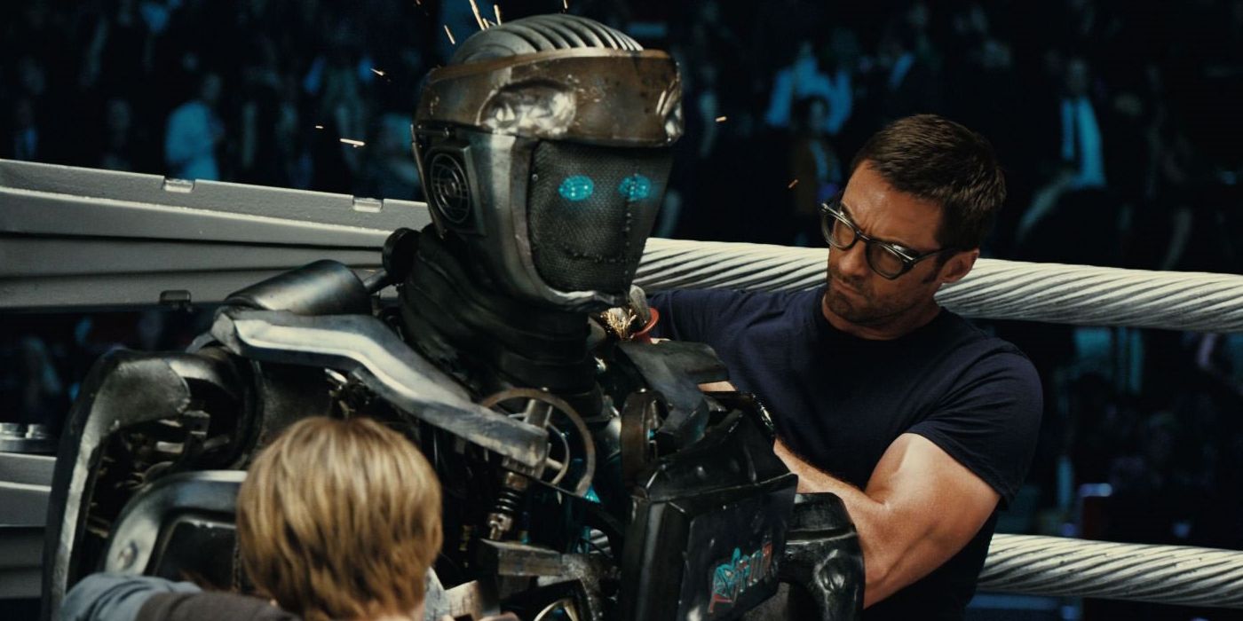 Hugh Jackman in Real Steel's Boxing Ring