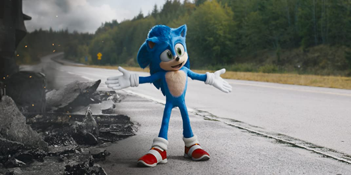 Sonic the Hedgehog from Paramount's live-action movie