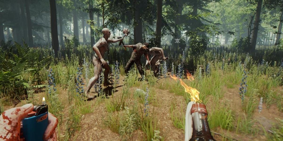 A screenshot from video game The Forest