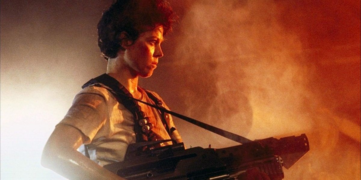 Sigourney Weaver as Ripley in Aliens
