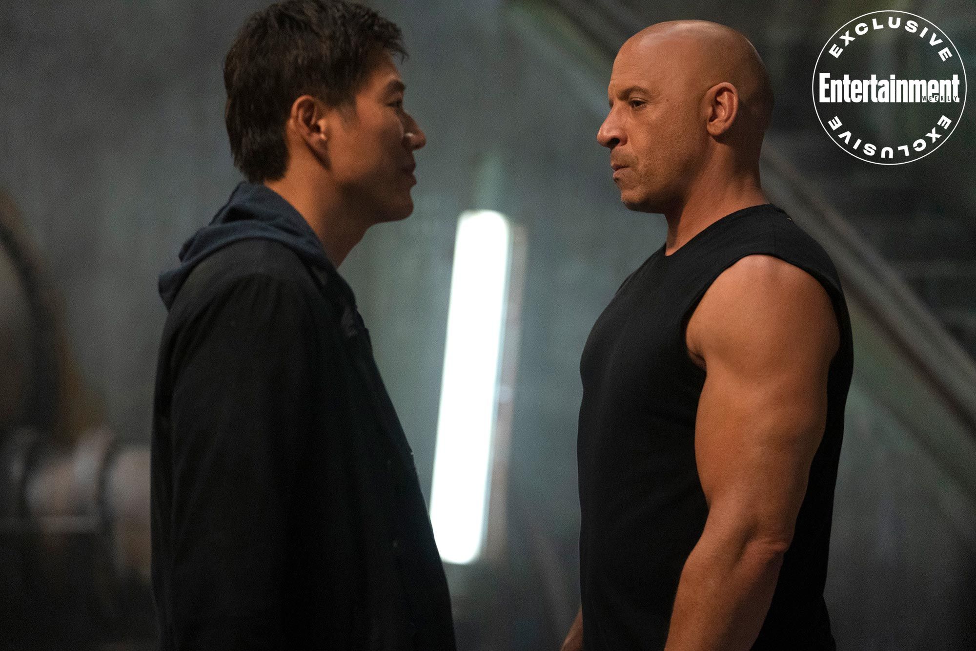 Sung Kang and Vin Diesel in F9