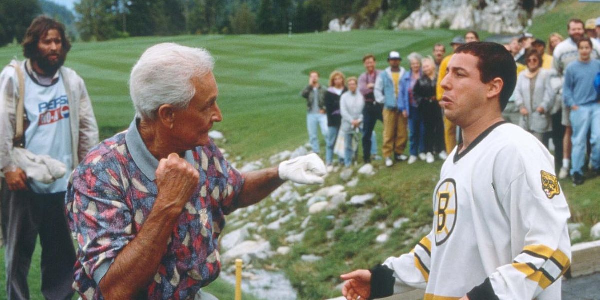 Bob Barker fighting Happy Gilmore