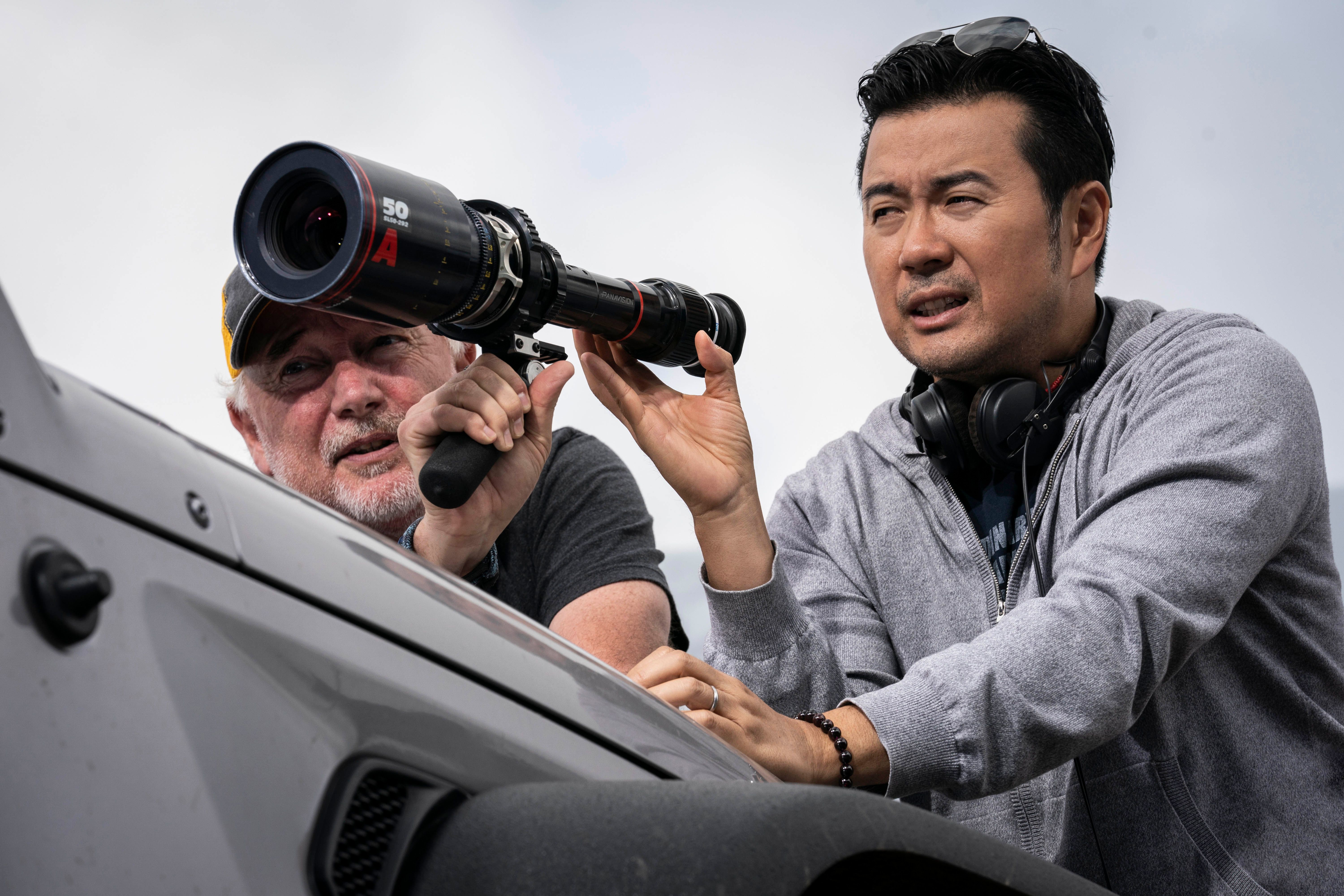 Director Justin Lin on the set of F9