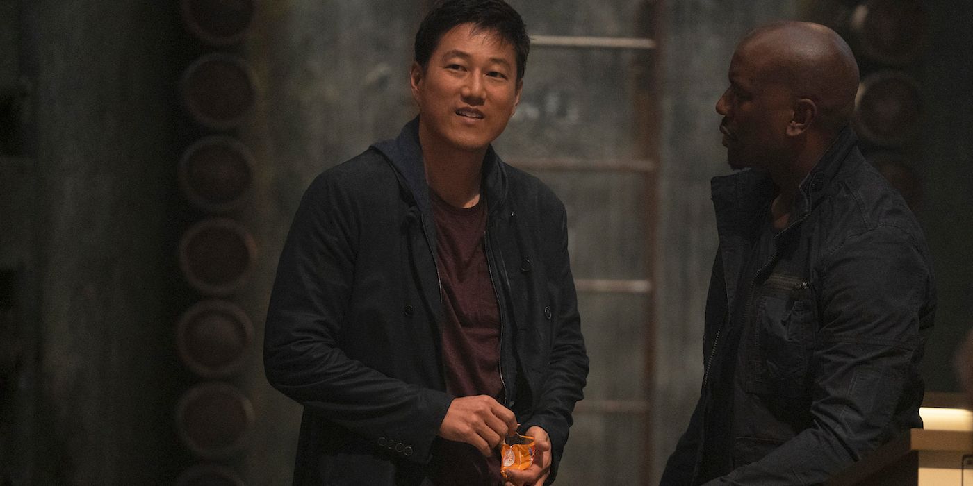 Sung Kang and Tyrese Gibson in F9