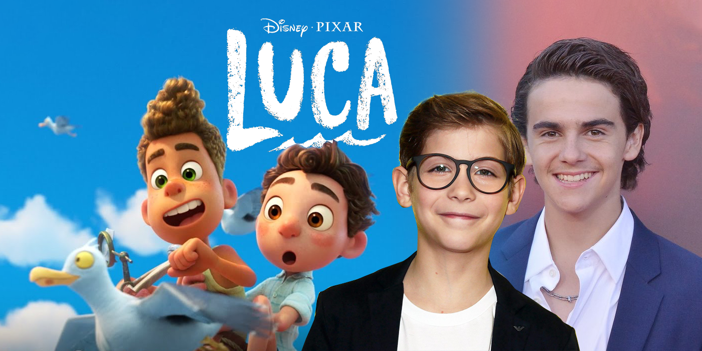 LUCA, from left: Luca Paguro (voice: Jacob Tremblay), Daniela Paguro  (voice: Maya Rudolph), 2021. © Disney + / Courtesy Everett Collection Stock  Photo - Alamy