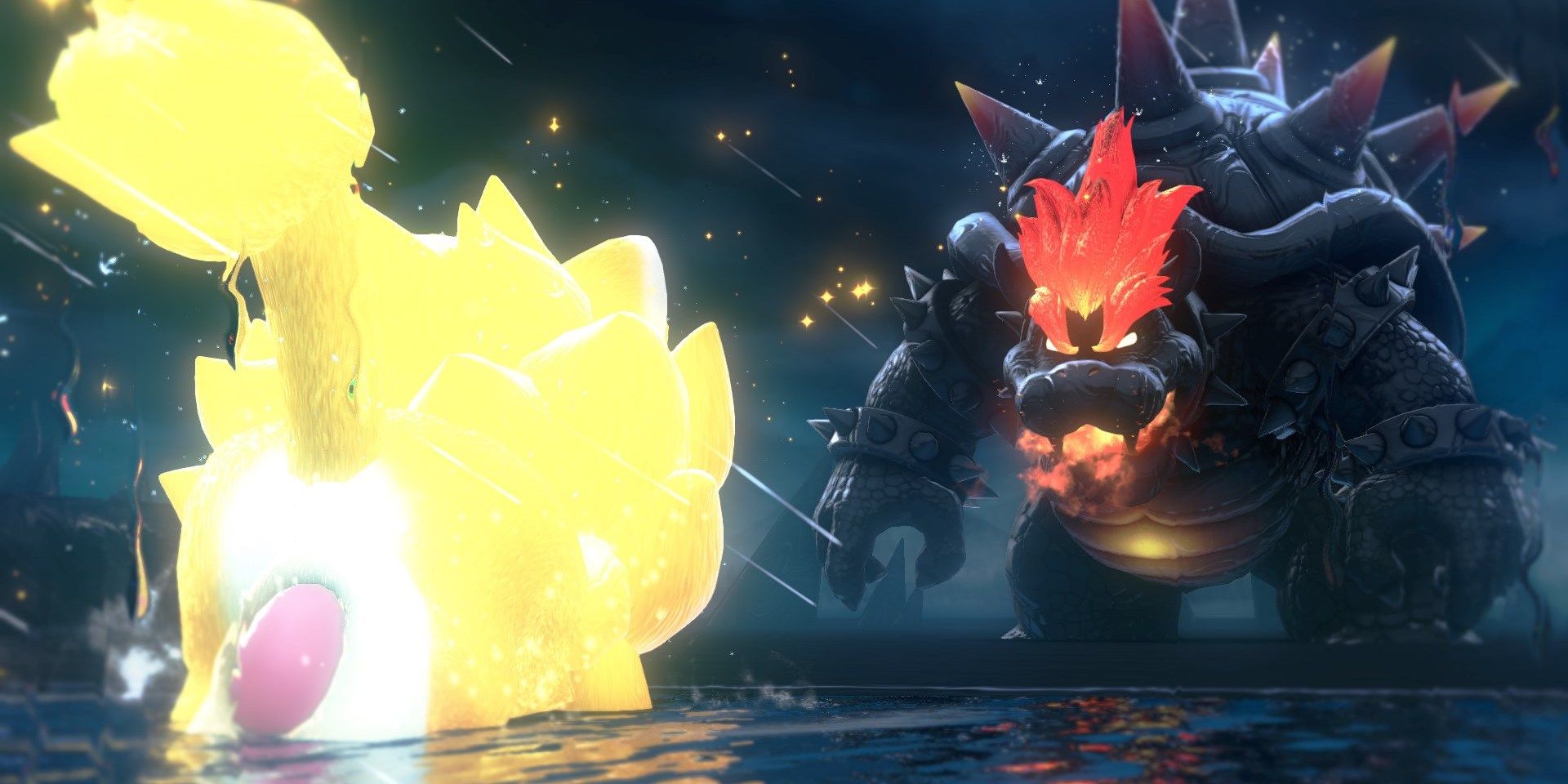 A screenshot from Bowser's Fury