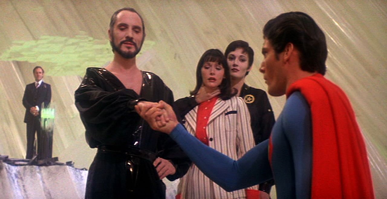 Terrence Stamp and Christopher Reeve in Superman II