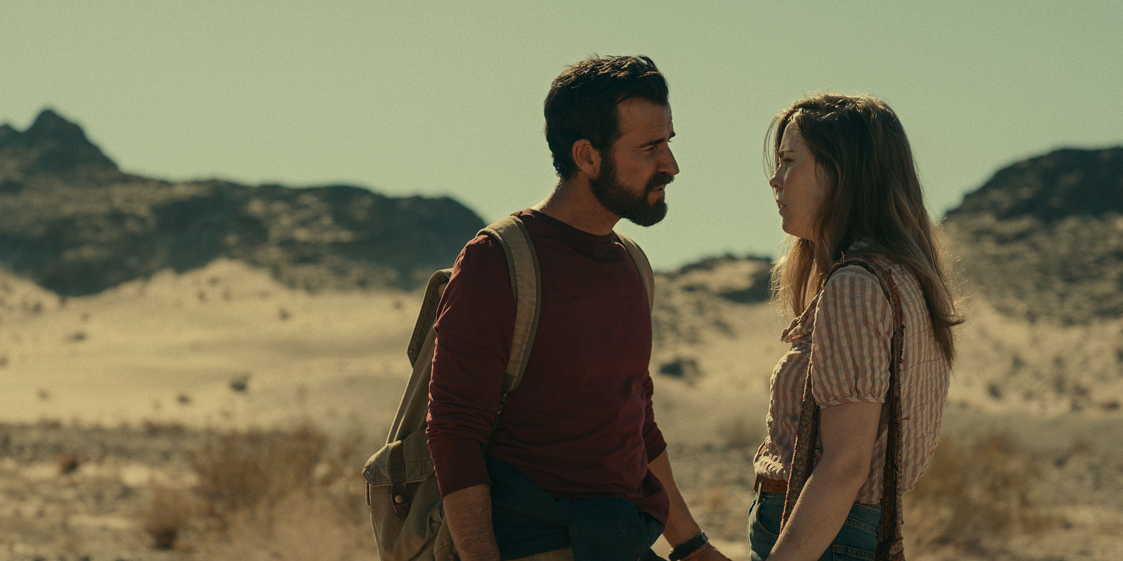 Melissa George and Justin Theroux in The Mosquito Coast