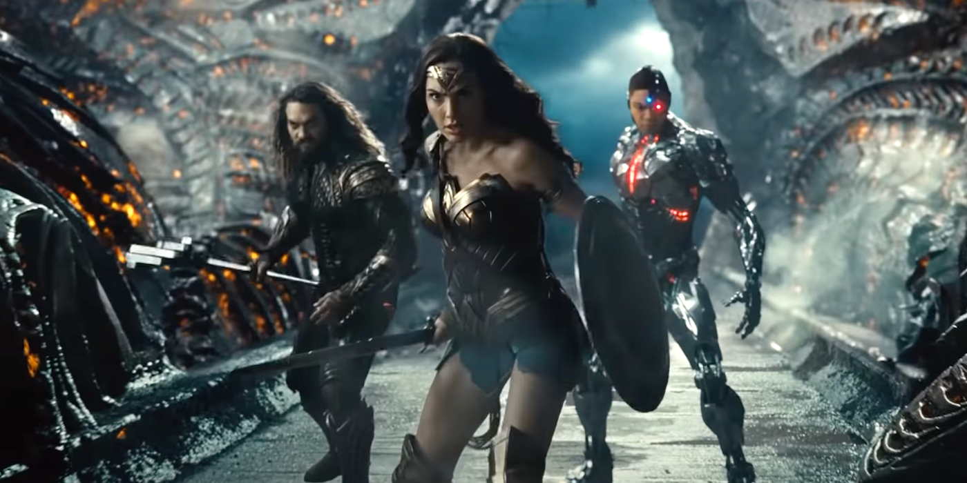 Gadot, Momoa, Fisher in Justice League