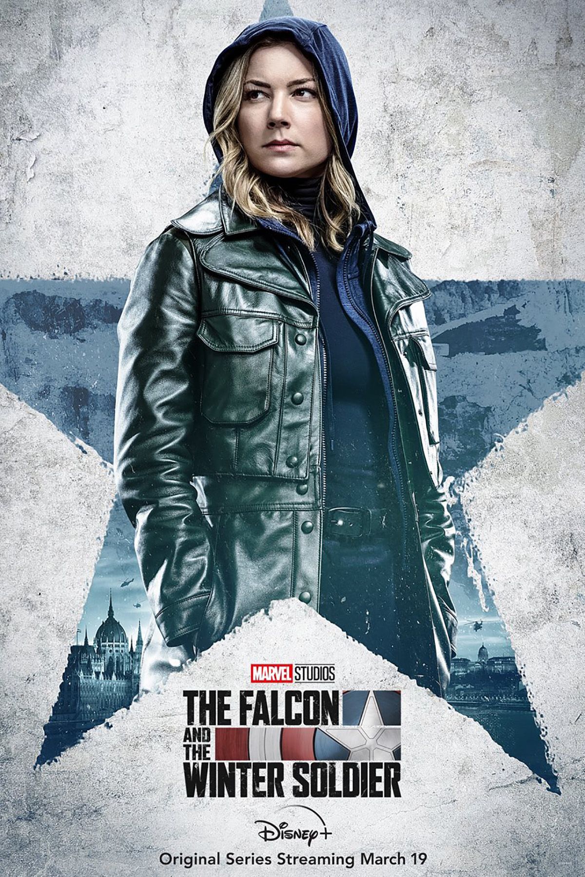 The Falcon and the Winter Soldier poster featuring Emily VanCamp