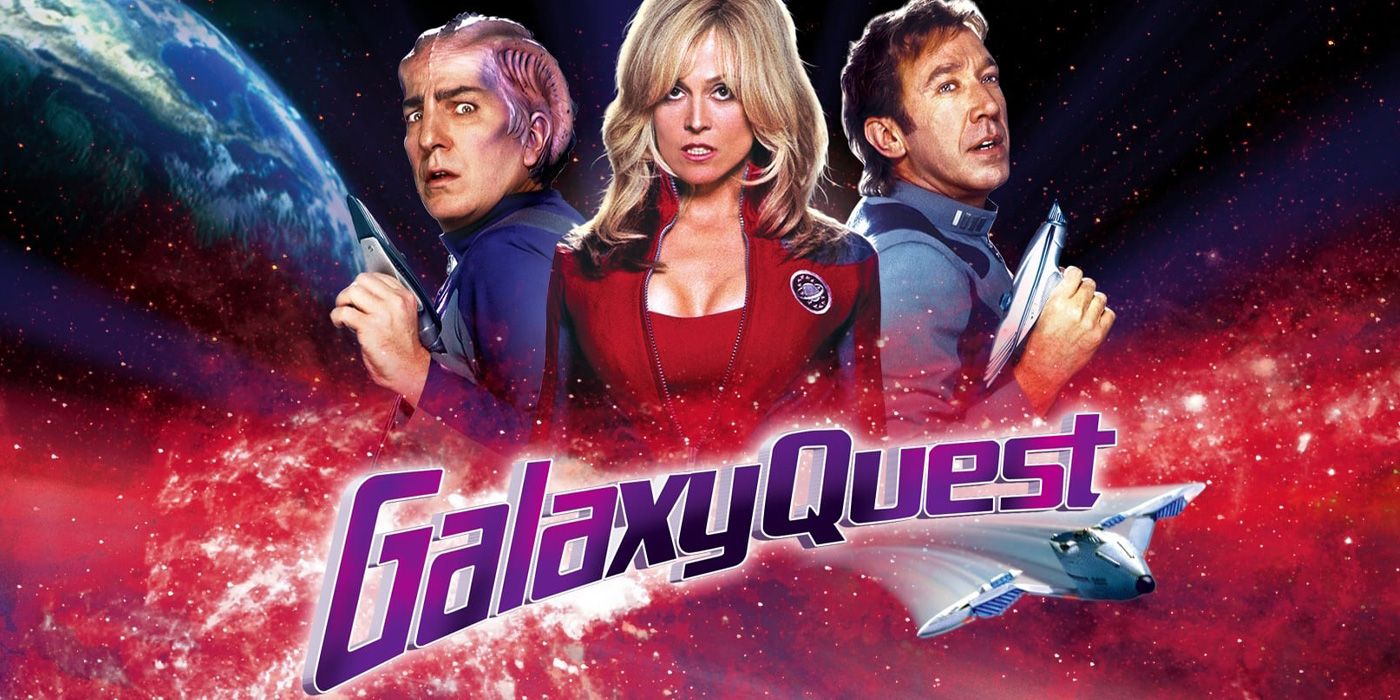 Alan Rickman, Sigourney Weaver, and Tim Allen in Galaxy Quest