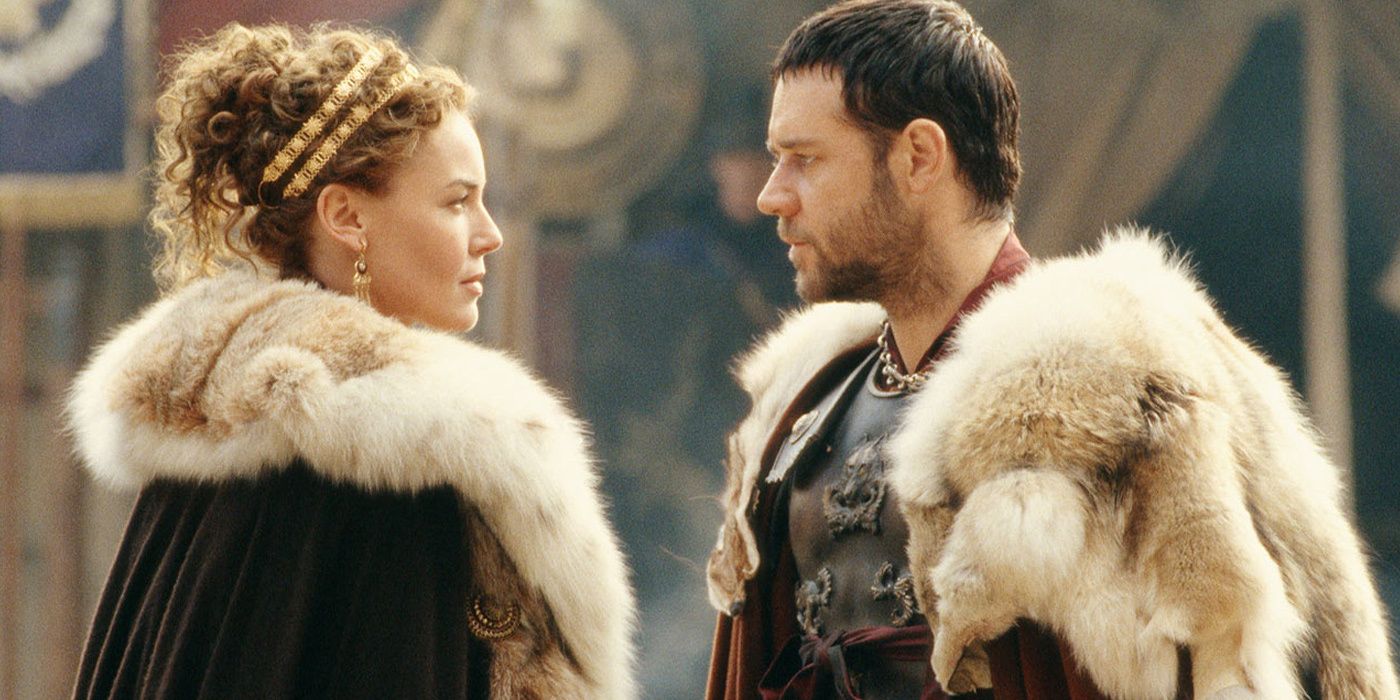 Russell Crowe and Connie Nielsen in Gladiator