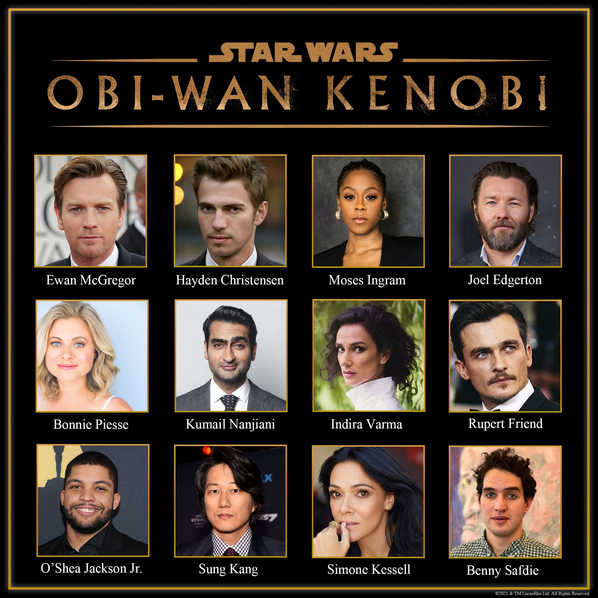 Cast for the Obi-Wan Kenobi Disney+ Series