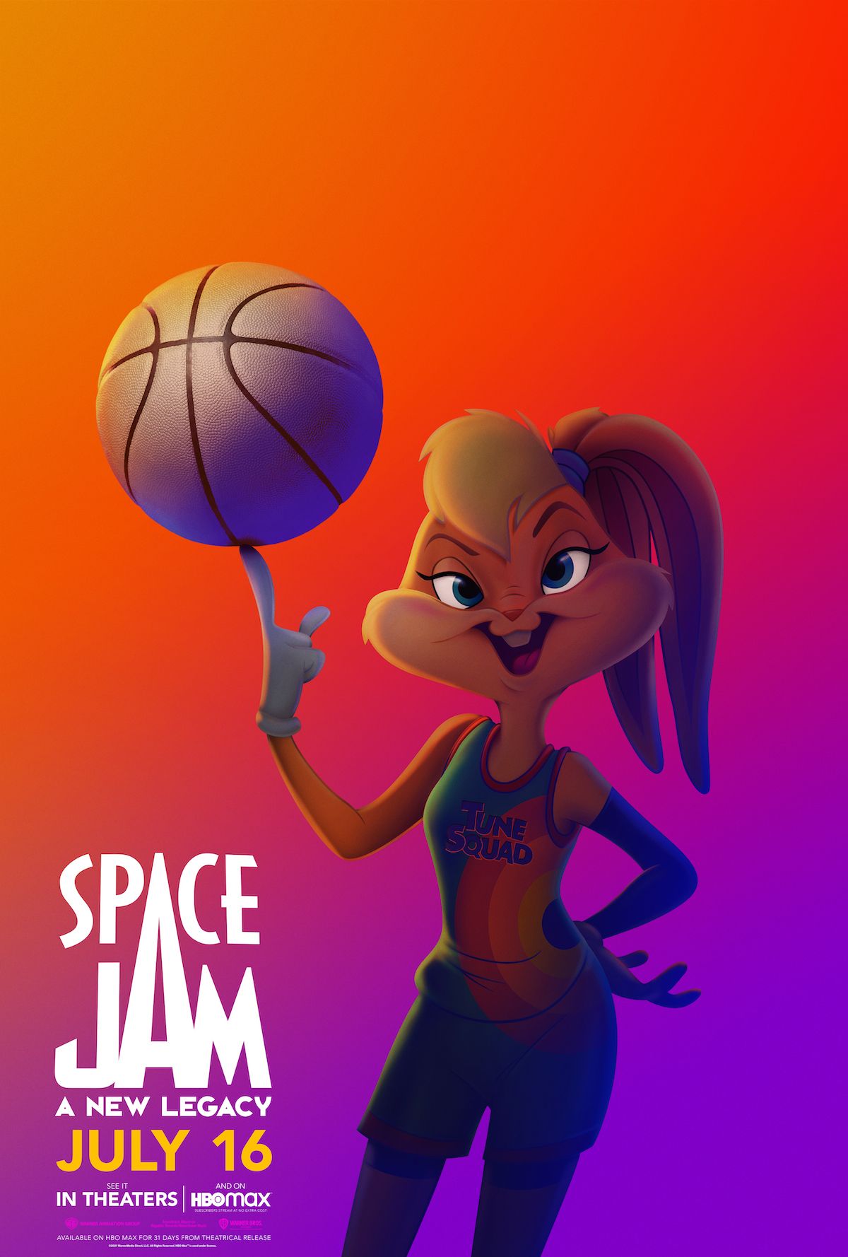 Lola Bunny Space Jam 2: A New Legacy character poster