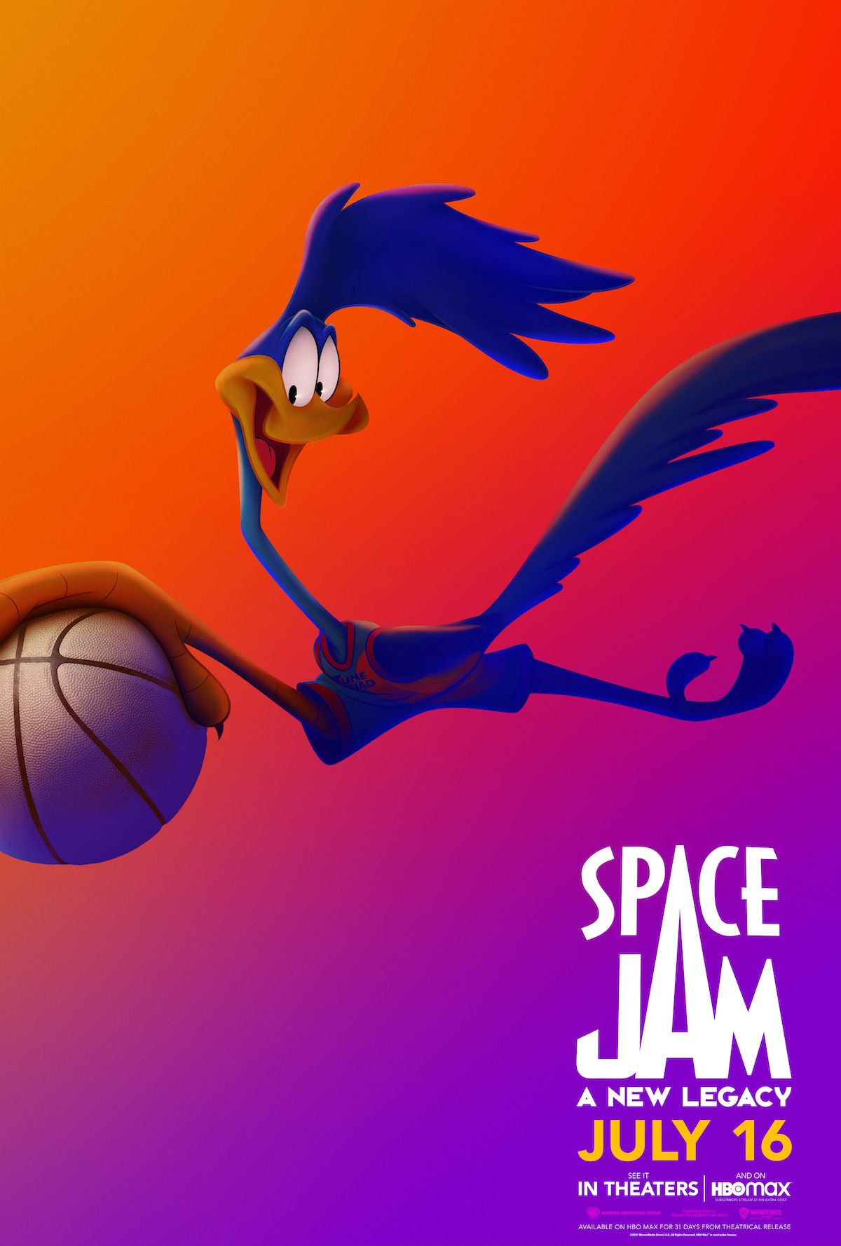 Roadrunner Space Jam 2: A New Legacy character poster