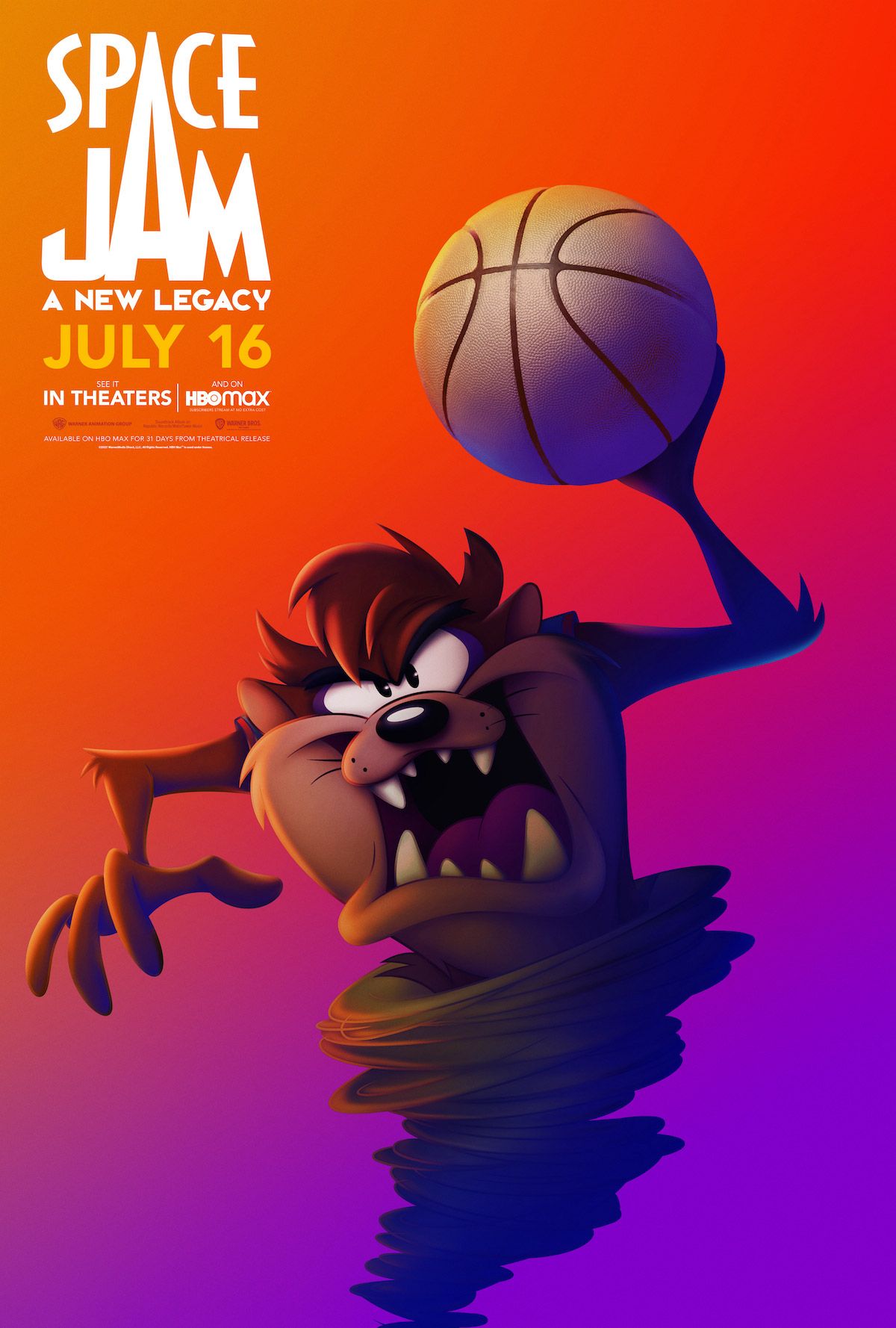 Tas Space Jam 2: A New Legacy character poster