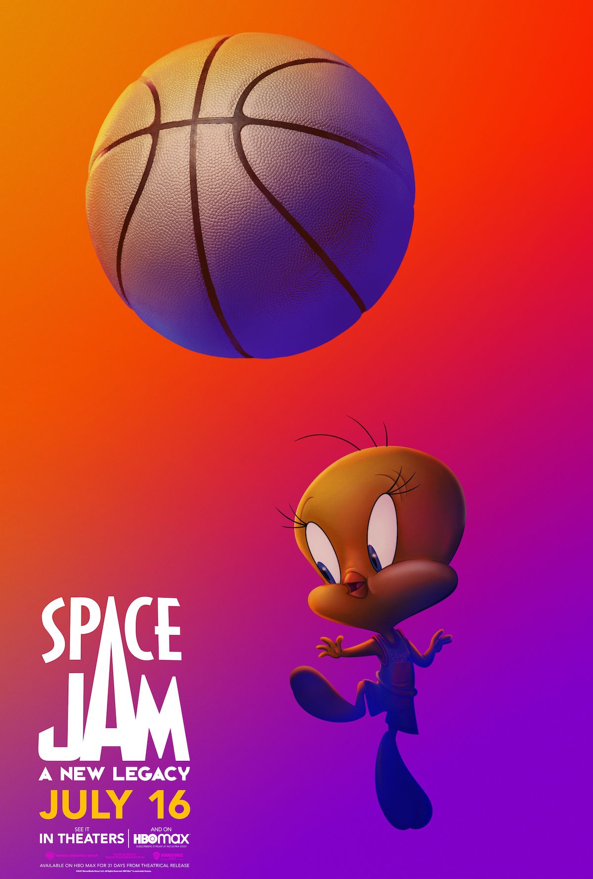 Tweety Bird Space Jam 2: A New Legacy character poster