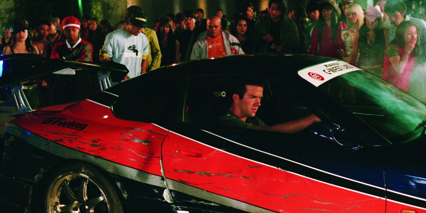 Lucas Black as Sean Boswell behind the wheel in 'The Fast and the Furious: Tokyo Drift'