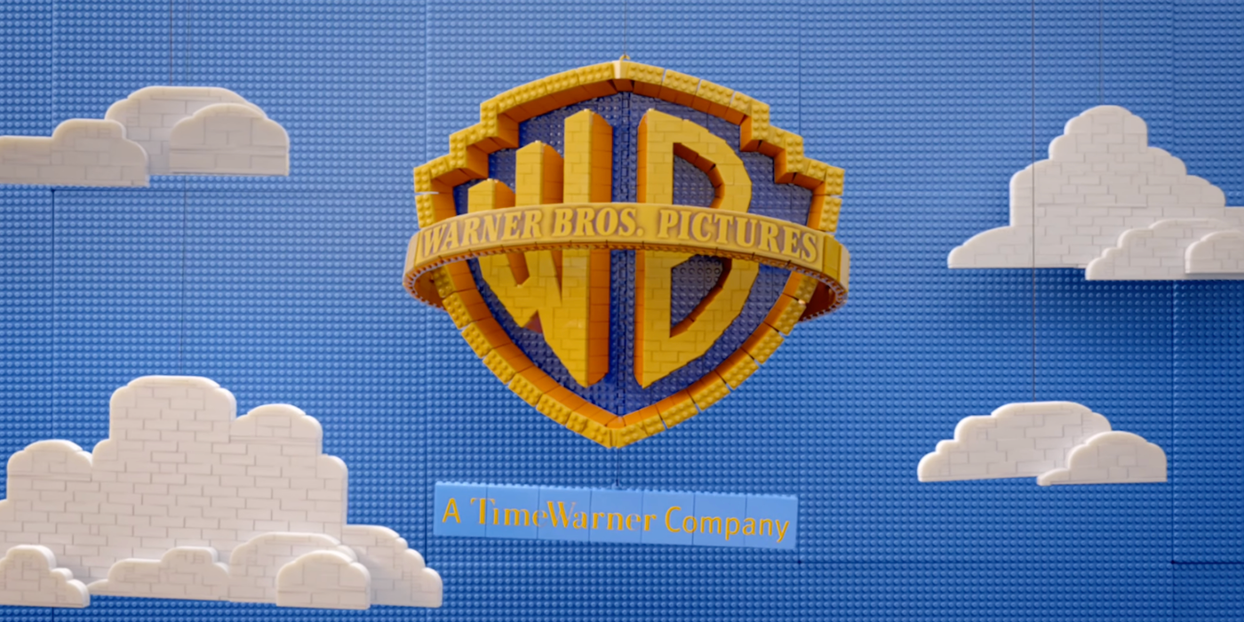 O logotipo da Warner Bros. do filme LEGO