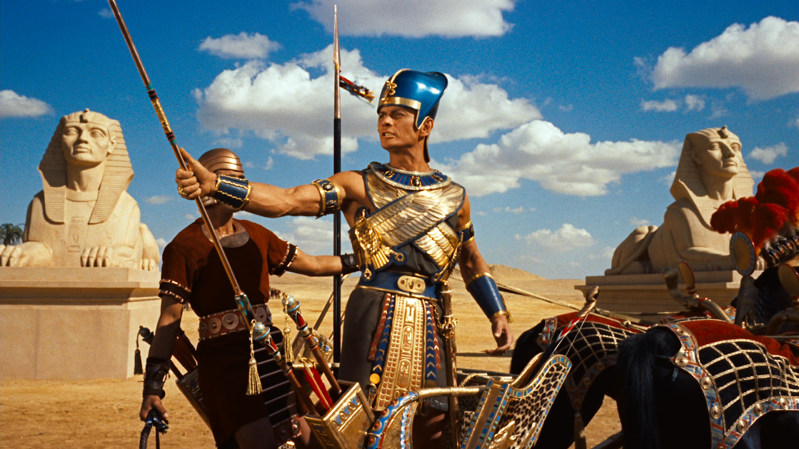 Yul Brenner as Ramses in The Ten Commandments